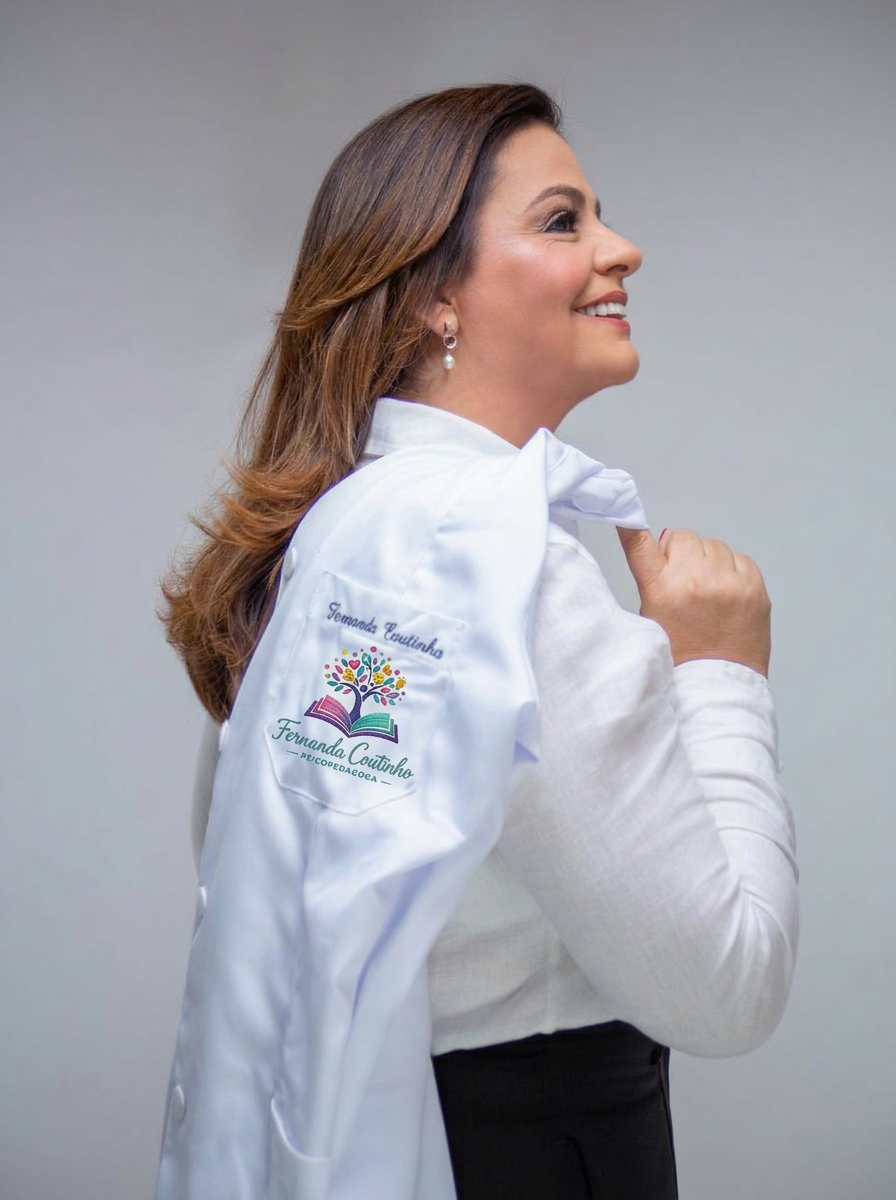 Fernanda Bueno Coutinho de jaleco